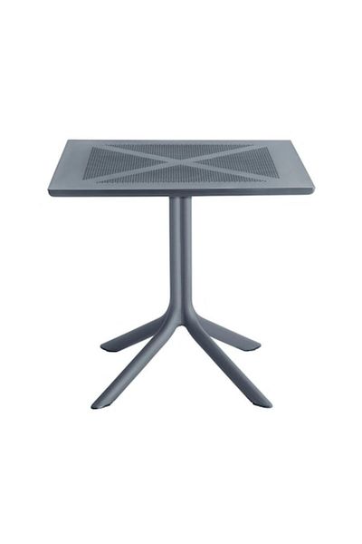 Ha.ro Toledo Bistro Outdoor Table, Anthracite Gray, 80x80x74 cm, Made of Polypropylene