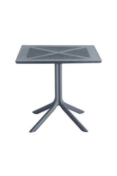 Ha.ro Toledo Bistro Outdoor Table, Anthracite Gray, 80x80x74 cm, Made of Polypropylene