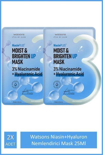 Watsons Niasin+Hyaluron Nemlendirici Mask 25Ml 2X