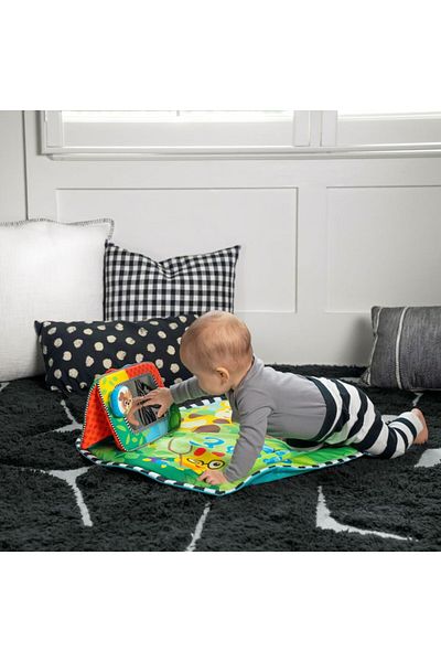 Baby Einstein Discovery Garden Tummy Time Mat & Mirror, 0-36 Months