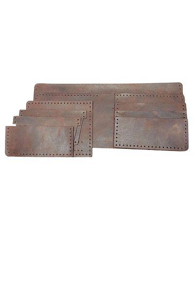 ipekbazaar Meriç Genuine Leather Men's Wallet Diy-Diy Set