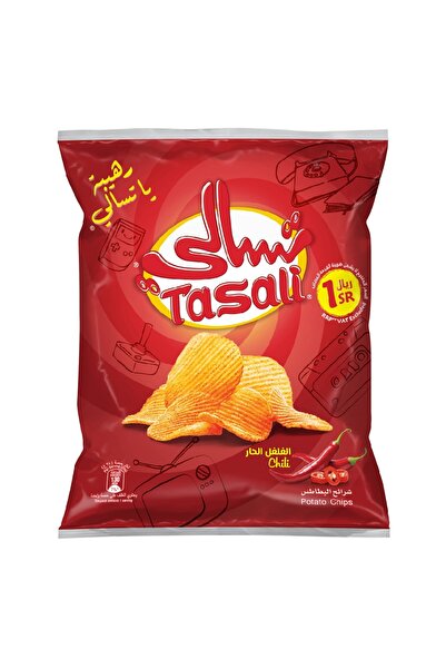 Tasali رقائق البطاطس بالفلفل الحار، 26 جرام