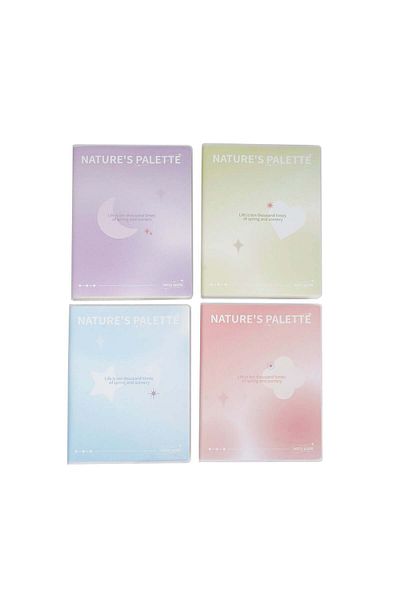 Midi Pastel notes Matte rubber cover book A5/ mixed