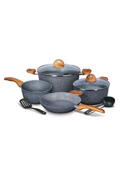 HOMEWAY Granite Cookware Set, 8's