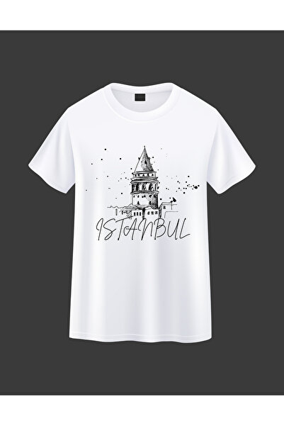 Trendy Merry Store Μπλουζάκι Unisex με στάμπα Κοριτσίστικο Πύργο