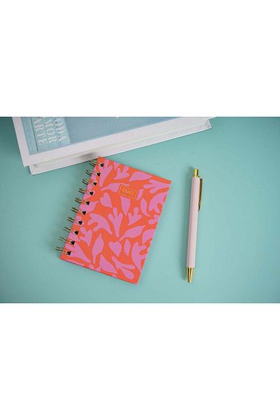 Midi Coil book + pen combination/Pink purple