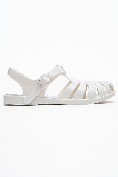 CCWAY AYAKKABI Closed Front Beach Sandals White
