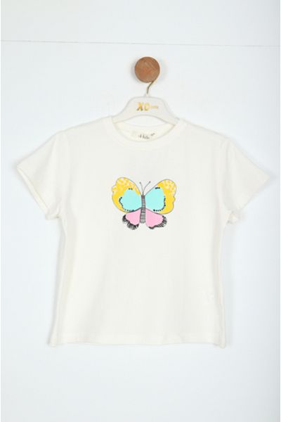 NK 38575 T-Shirt Ecru-Blue