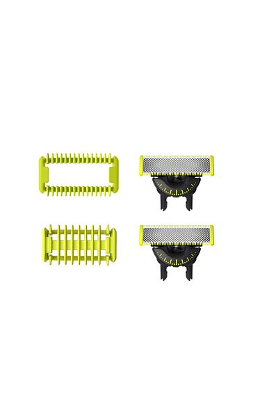 Philips | Lame de schimb OneBlade 360, 2 bucăți și kit caroserie | QP624/50