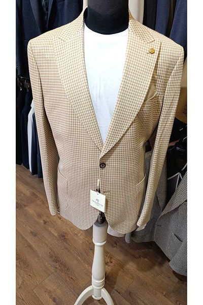 Ted Davıd Houndstooth Pocket Blazer Jacket