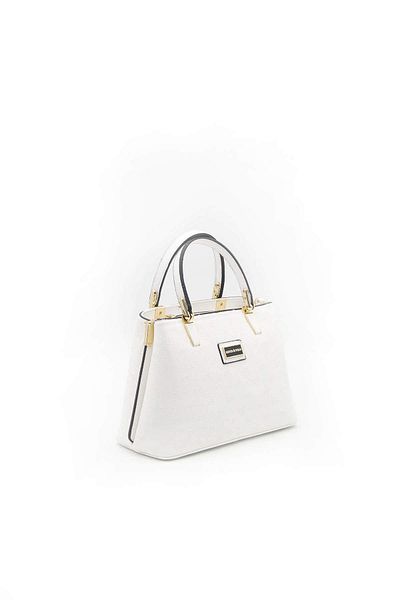 Silver Polo SİLVER POLO 987 Curea și geantă de mână pentru femei MN WHITE/WHITE