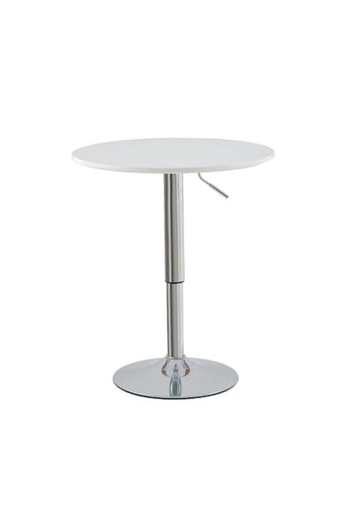 Ha.ro Adjustable height round table, Ø60x72–95 cm, MDF and chrome metal, Risea HARO