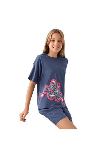 Kappa Navy Blue Girl's T-Shirt
