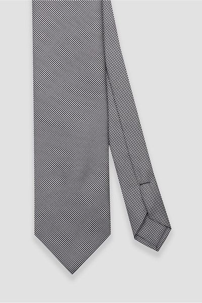 Abbate Tie 8 cm Microfiber Polyester Light Gray Men's Patterned Tie