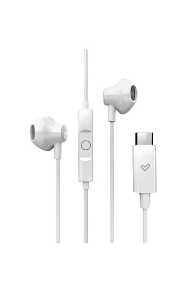 3 Przewodowe słuchawki douszne Energy Sistem EasyPods Type C, Snow | Energy Sistem
