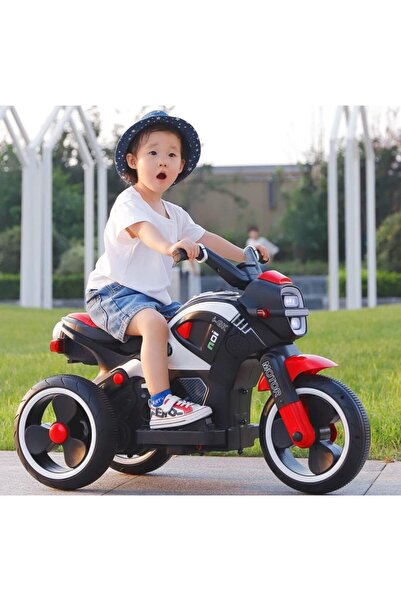rexa Honelevo Kids Ride-On Sports Motorcycle – Red | Stylish Electric Bike with Lighting & Music