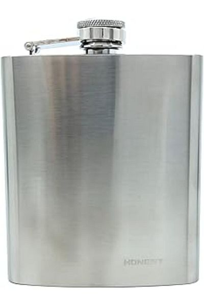 AMAZON TOHUM Honest Stainless Steel Pocket Flask - 7 oz