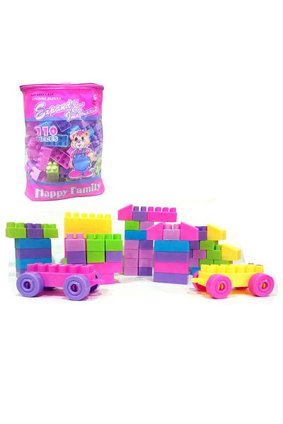 HAPPLY 110-Piece Building Maker Blocks With Bags 110 3+ Years