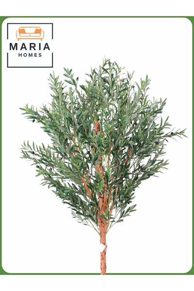 MARIA HOMES Artificial Olive Tree 230 cm – Large Decorative Tree with PURPLE-GRAY Pot