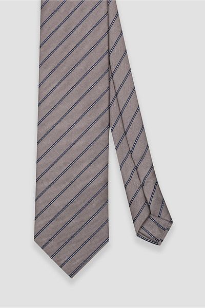 Abbate Tie 8 cm Microfiber Polyester Yellow Men's Striped Tie