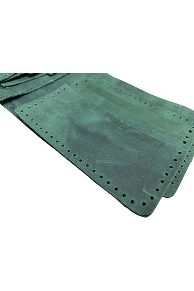 ipekbazaar Ready Cut Leather for Meriç Genuine Leather Men's Wallet with Sewing Holes