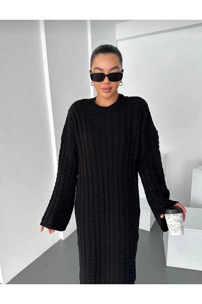ZEZE COLLECTİON Women's Trendy Braided Long Dress