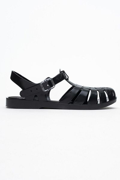 CCWAY AYAKKABI Closed Front Beach Sandals Black