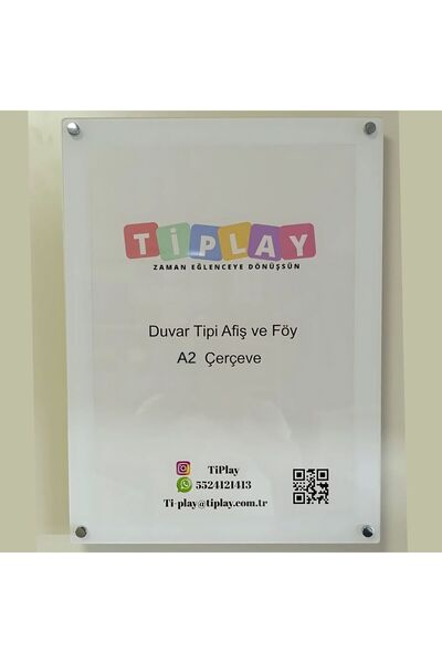 Ti Play Wall Mounted Banner and Foil Frame Uv Printed