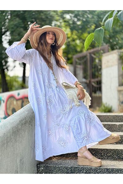 Park Moda 10681 LOVA KRIZANTEM ROCHIE CU PAILLETTE BRODATĂ