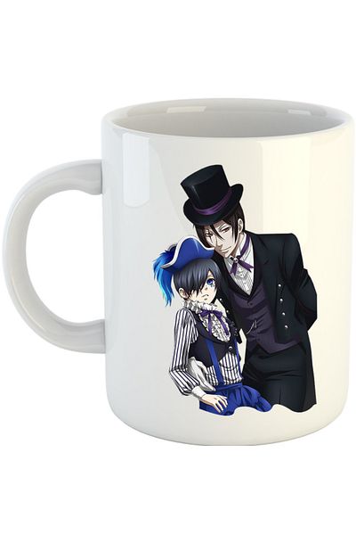 OEM Cana Black Butler Ciel Sebastian Book Of Circus Demon, alba, 330 ml