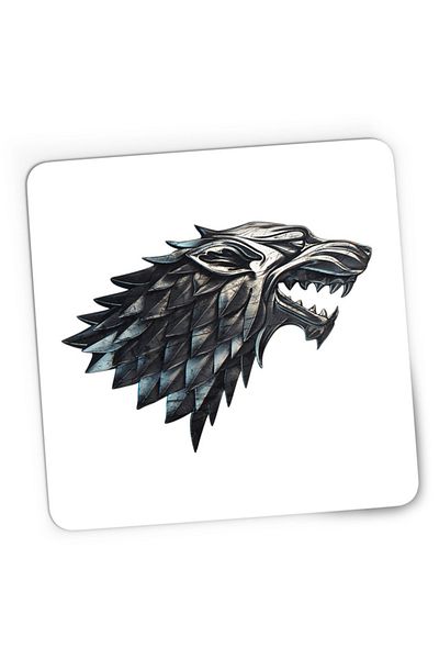 OEM Mousepad Gaming Game of Thrones Wolf Head Banner Tribute, 21x19 см