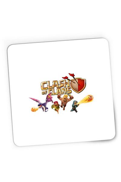 OEM Mousepad Gaming Clash of Clans Dragons Race Classes Fire Strategy, 21x19 см