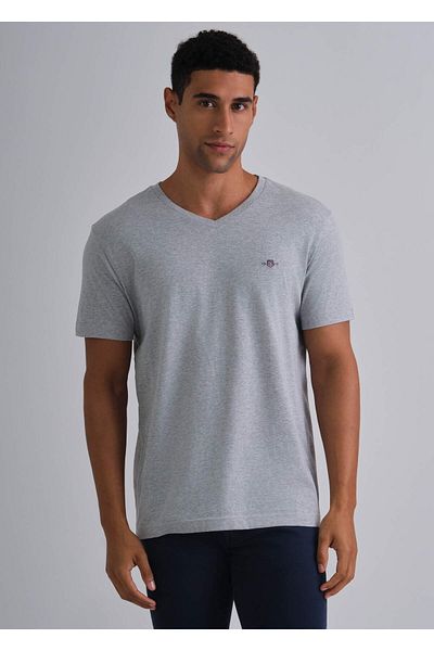 Gant Slim Fit Shield V-Neck T-Shirt