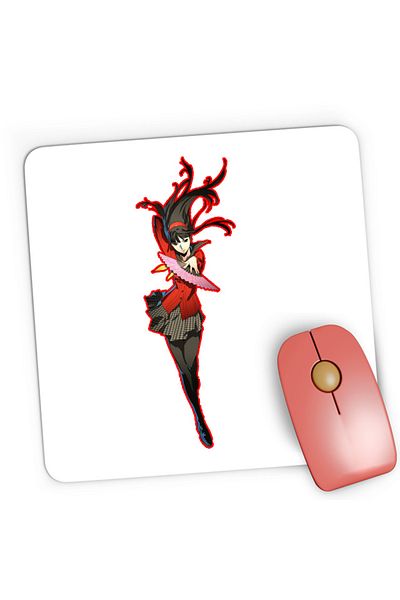 OEM Mousepad Gaming Persona Yukiko Amagi Fan Traditional Japan, 21x19 cm
