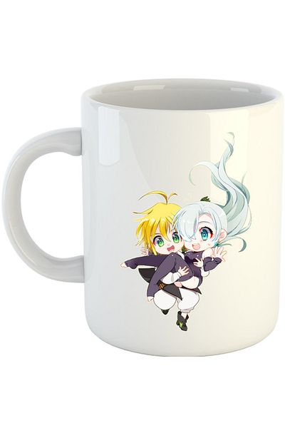 OEM Cana Seven Deadly Sins Chibi Elizabeth Fantasy Anime, alba, 330 ml
