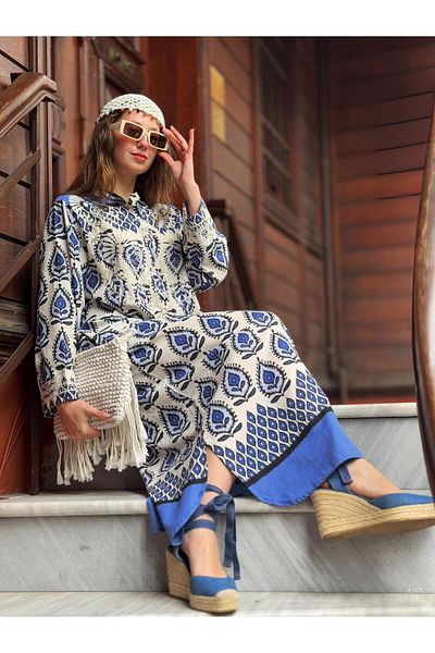 Park Moda AN10708 ΦΟΡΕΜΑ ΜΕ ΛΕΠΤΟΜΕΡΗ ΚΕΝΤΗΜΑΤΑ MARIN