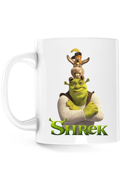 OEM Cana Shrek Donkey Cat in the Boots Fluffy Walt Disney, alba, 330 ml