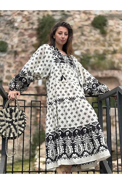 Park Moda AN10605 ΦΟΡΕΜΑ MARIN ΜΕ ΣΧΕΔΙΟ ΛΟΥΛΟΥΔΙΑΣ ΜΕ ΛΑΓΟΥΣ Υ