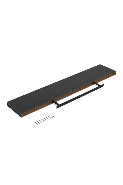 co arma Rectangular wooden shelf with wall hanging, modern design, easy to disassemble and assemble, and highly durable, 120 cm