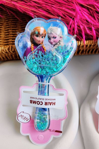 Nisankids Girl's Elsa Frozen Water and Sequin Children's Comb