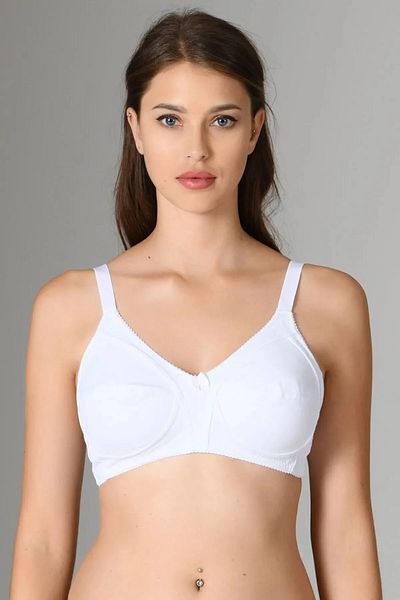 NBB 3-Piece Unpadded Micro Underwire Gathered Bra 350 White