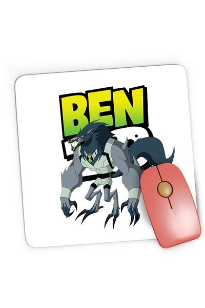 OEM Ben10 Wolf Logo Cartoon Alien Gaming Mousepad, 21x19 cm