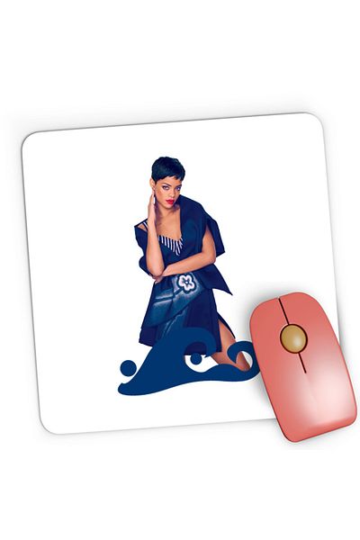 OEM Mousepad Gaming Rihanna Singer Song Writter Stunning Voice Ocean, 21x19 см