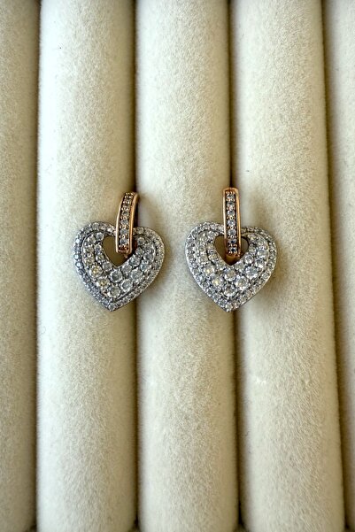 JewelsofHope Women's Zircon Stone Heart Figured Earrings Stainless Steel Earrings