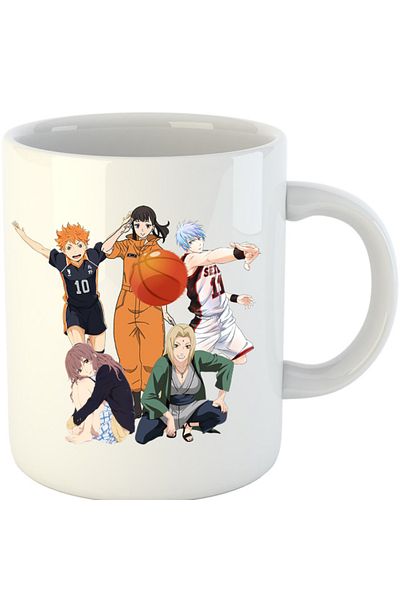 OEM Cana Fire Force Maki Naruto Haikyuu Hinata Kuroko, white, 330 ml