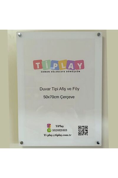 Ti Play Wall Mounted Banner and Foil Frame Uv Printed