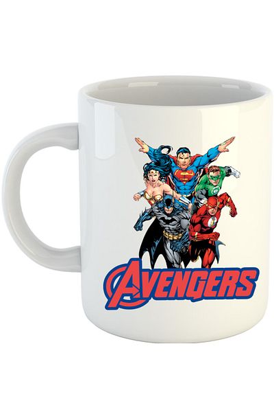 OEM Cana Wonder Woman Avangers Batman Flash, alba, 330 ml