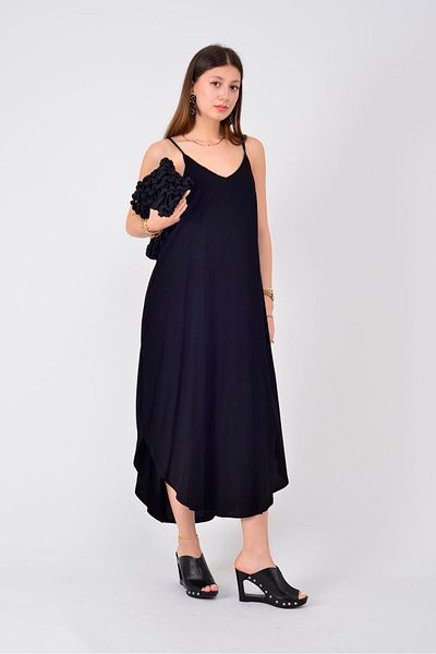 Park Moda An10717 Knitting Detailed Hanging Dress