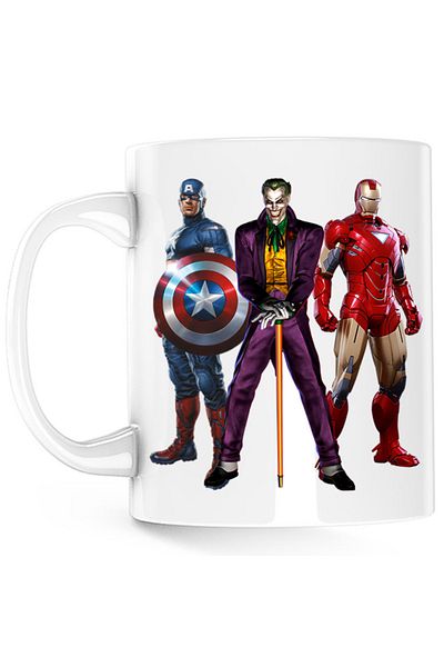 OEM Cana Joker Captain America Ironman Trauma Sad Superhero, alba, 330 ml
