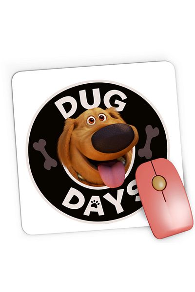 OEM Mousepad Gaming Dug Days Dog Animated Movie Disney Pixar Kids, 21x19 см